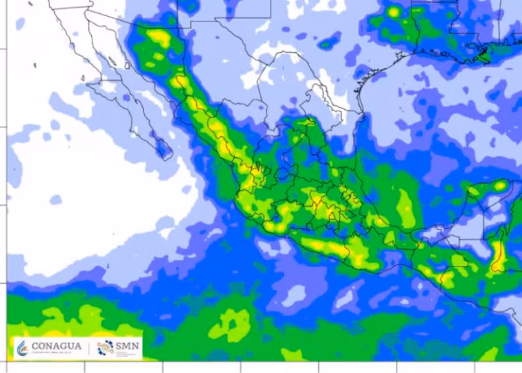Pronostican lluvias fuertes y temperaturas extremas para el territorio mexicano