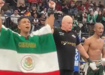 Conquista chihuahuense Karlo Ontiveros tricampeonato mundial de kickboxing en Berlín