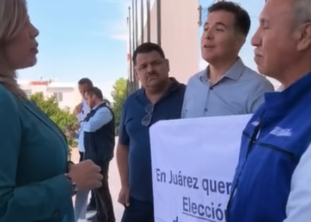 Panistas juarenses protestan contra el dedazo y exigen procesos internos abiertos