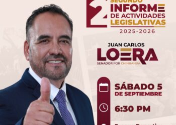 Juan Carlos Loera anuncia su segundo informe legislativo en Ciudad Juárez