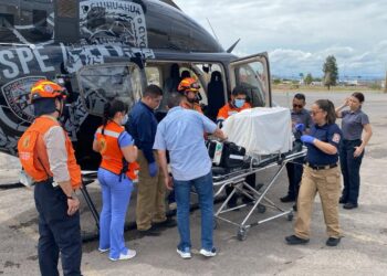 Realizan traslado aeromédico de recién nacido