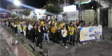 Realiza Municipio caminata Luces por la Vida para promover salud mental y prevención del suicidio