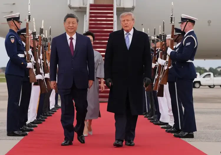 Recibe Donald Trump a Xi Jinping en Estados Unidos en visita oficial de tres días