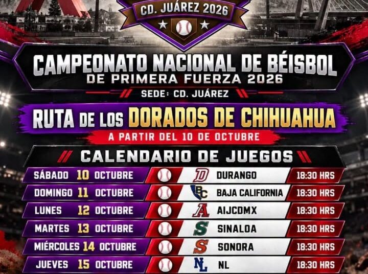 Campeonato Nacional de Béisbol de Primera Fuerza inicia hoy en Ciudad Juárez