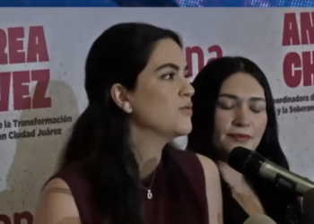 Evade Andrea Chavez apoyo a Perez Cuellar y arropa a Loera en Ciudad Juarez