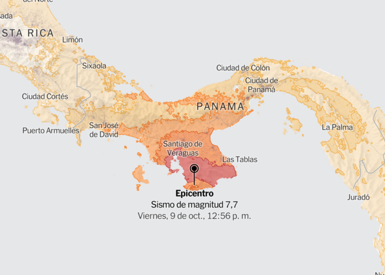 Terremoto de magnitud 7.7 sacude Panamá y activa alertas en el Pacífico