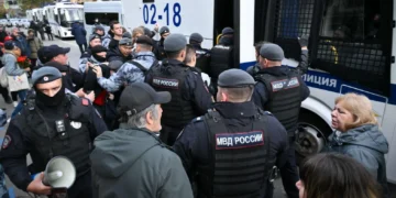 Detienen a manifestantes del Partido Comunista en Moscú